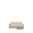 Modulares Sofa Alea für 3 Personen mit abnehmbarem Bezug aus Chenille mit Chaiselongue rechts in Beige, 220 cm von Kave Home – Bild 1