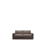 Modulares Sofa Alea für 3 Personen mit abnehmbarem Bezug aus dunkelbrauner Chenille, 220 cm von Kave Home – Produktbild 1