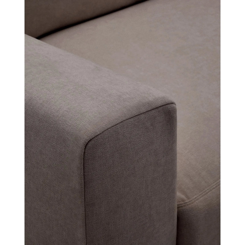 Modulares Sofa Alea für 3 Personen mit abnehmbarem Bezug aus dunkelbrauner Chenille, 220 cm von Kave Home – Produktbild 9