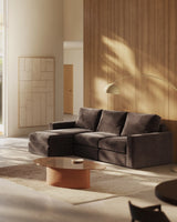 Modulares Sofa Alea für 4 Personen mit abnehmbarem Bezug aus Chenille mit Chaiselongue links, 310 cm von Kave Home – Bild 2