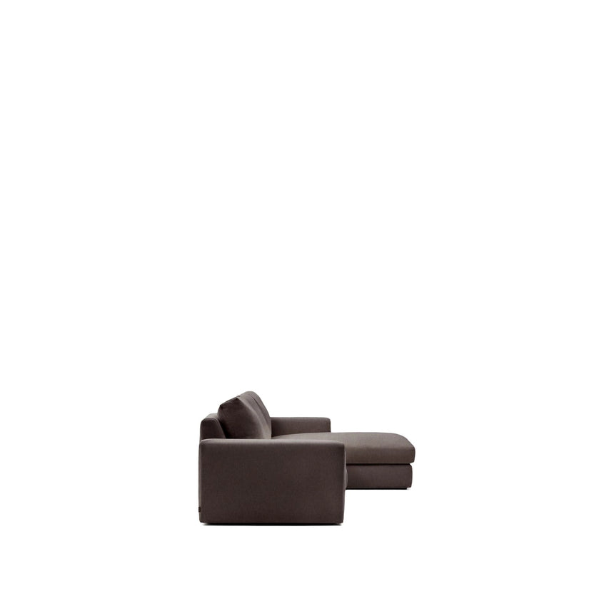 Modulares Sofa Alea für 4 Personen mit abnehmbarem Bezug aus Chenille mit Chaiselongue rechts, 310 cm von Kave Home – Bild 5