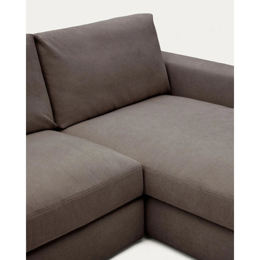 Modulares Sofa Alea für 4 Personen mit abnehmbarem Bezug aus Chenille mit Chaiselongue rechts, 310 cm von Kave Home – Bild 8