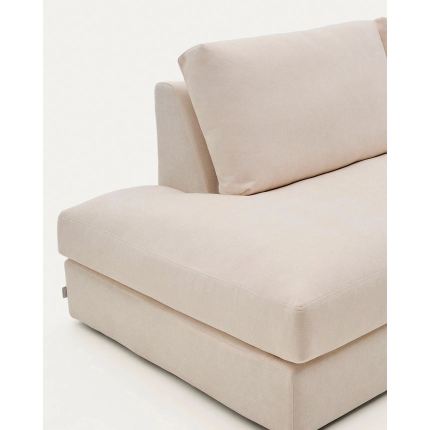 Modulares Sofa Alea für 5 Personen mit abnehmbarem Bezug aus Chenille mit Chaiselongue rechts in Beige, 340 cm von Kave Home – Bild 7