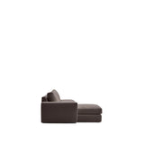 Modulares Sofa Alea für 5 Personen mit abnehmbarem Bezug aus dunkelbrauner Chenille und Chaiselongue links, 340 cm von Kave Home – Produktbild 5