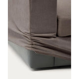Modulares Sofa Alea für 5 Personen mit abnehmbarem Bezug aus dunkelbrauner Chenille und Chaiselongue rechts, 340 cm von Kave Home – Produktbild 10