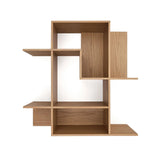 Modularregal Ina aus Eichenfurnier mit Finish in natürlichem Farbton 80 x 80 cm FSC 100% von Kave Home – Bild 5