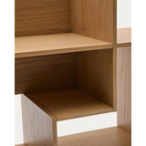 Modularregal Ina aus Eichenfurnier mit Finish in natürlichem Farbton 80 x 80 cm FSC 100% von Kave Home – Bild 6