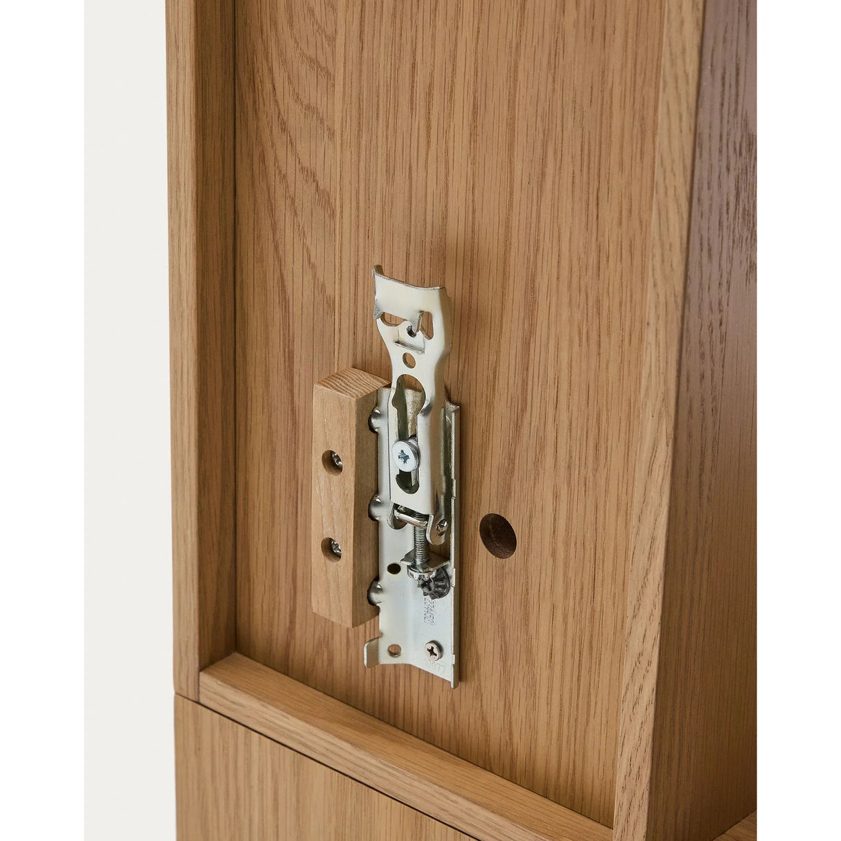 Modularregal Ina aus Eichenfurnier mit Finish in natürlichem Farbton 80 x 80 cm FSC 100% von Kave Home – Bild 8