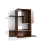 Modularregal Ina aus Eschenfurnier mit Finish in Nussbaumton 80 x 80 cm FSC 100% von Kave Home – Bild 3