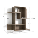 Modularregal Ina aus taupefarben lackiertem MDF 80 x 80 cm FSC 100% von Kave Home – Bild 2