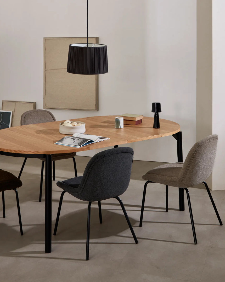 Montuiri runder Ausziehtisch Eichenfurnier Ø 120 (200) cm von Kave Home – Bild 2