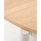Montuiri runder Ausziehtisch Eichenfurnier Stahlbeine mit grauem Finish Ø 120 (200) cm von Kave Home – Bild 12