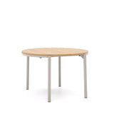 Montuiri runder Ausziehtisch Eichenfurnier Stahlbeine mit grauem Finish Ø 120 (200) cm von Kave Home – Bild 6