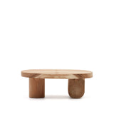 Mosi Couchtisch aus massivem Mungurholz Ø 90 x 60 cm von Kave Home – Bild 1