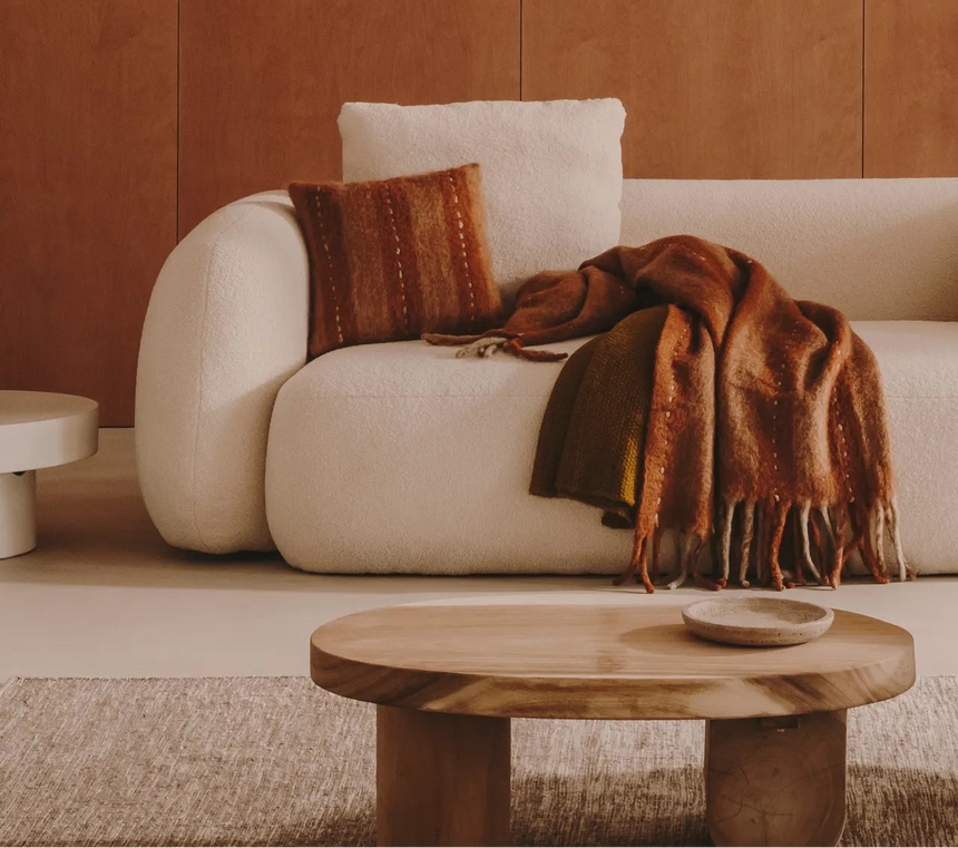 Mosi Couchtisch aus massivem Mungurholz Ø 90 x 60 cm von Kave Home – Bild 3