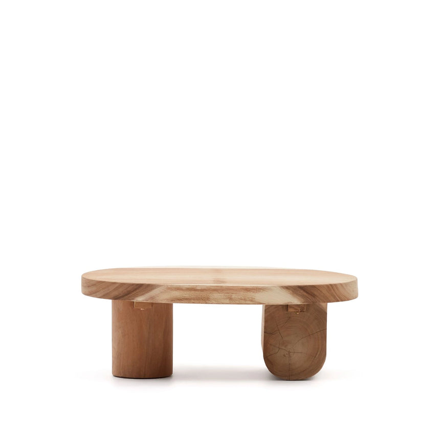 Mosi Couchtisch aus massivem Mungurholz Ø 90 x 60 cm von Kave Home – Bild 5