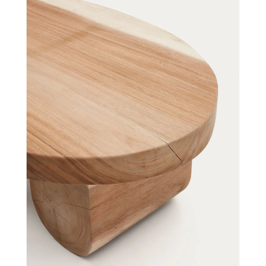 Mosi Couchtisch aus massivem Mungurholz Ø 90 x 60 cm von Kave Home – Bild 9
