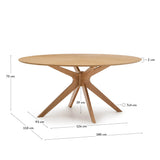 Naanim Tisch aus Eichenfurnier 180 x 110 cm von Kave Home – Produktbild 6