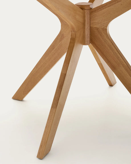 Naanim runder Tisch aus Eichenfurnier Ø 120 cm von Kave Home – Produktbild 2