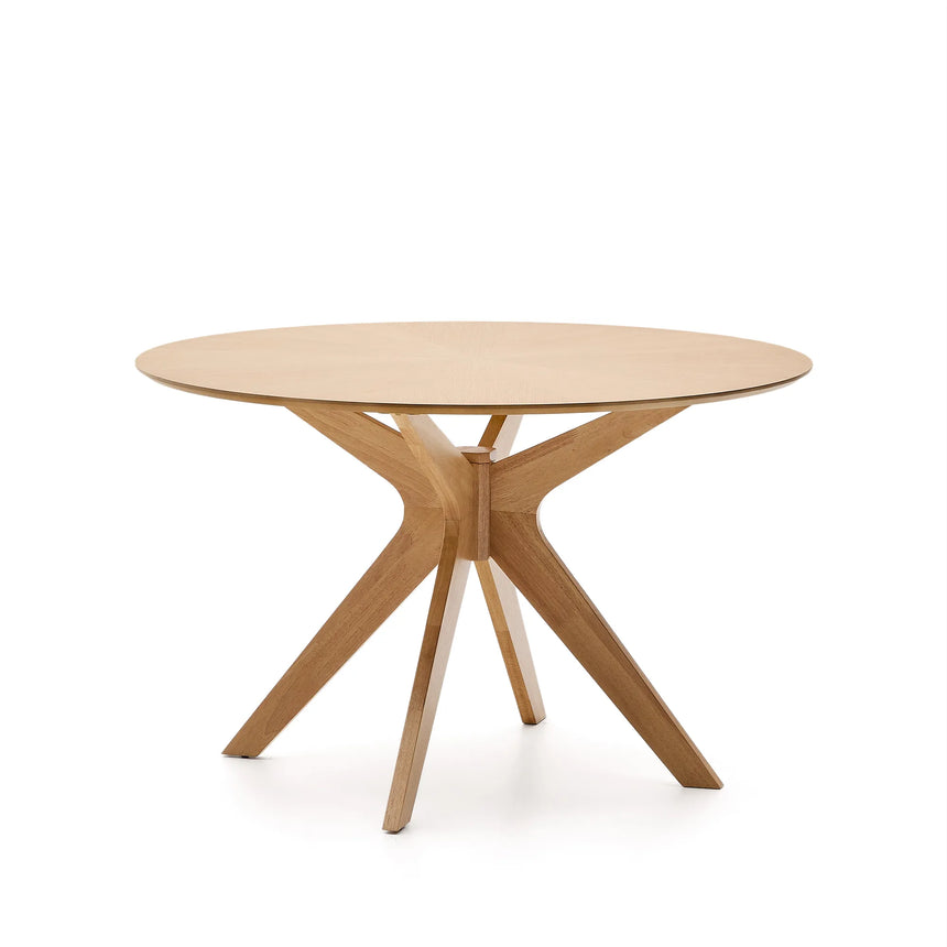 Naanim runder Tisch aus Eichenfurnier Ø 120 cm von Kave Home – Produktbild 9