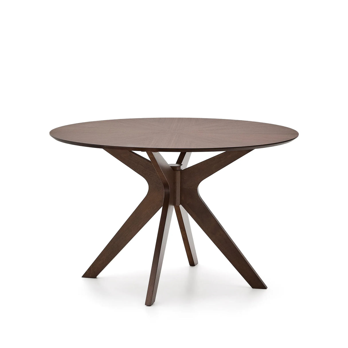 Naanim runder Tisch aus Nussholzfurnier Ø 120 cm von Kave Home – Produktbild 2