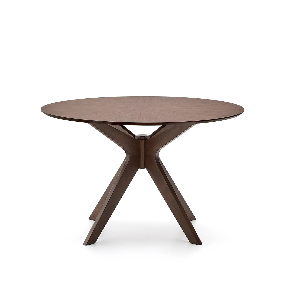 Naanim runder Tisch aus Nussholzfurnier Ø 120 cm von Kave Home – Produktbild 4