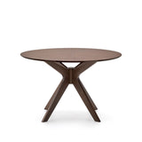 Naanim runder Tisch aus Nussholzfurnier Ø 120 cm von Kave Home – Produktbild 4