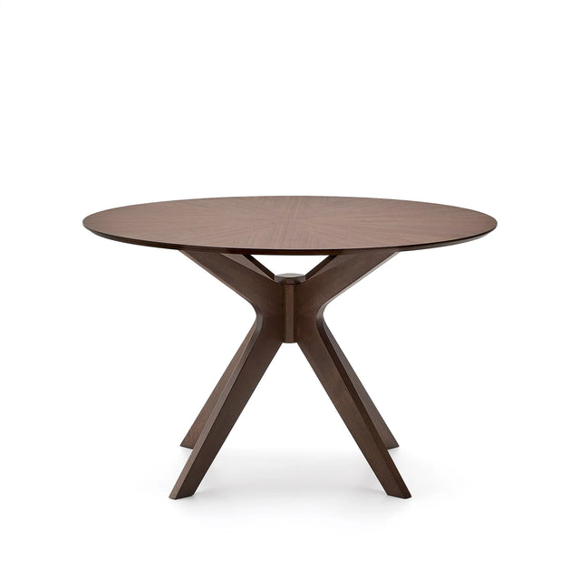 Naanim runder Tisch aus Nussholzfurnier Ø 120 cm von Kave Home – Produktbild 4