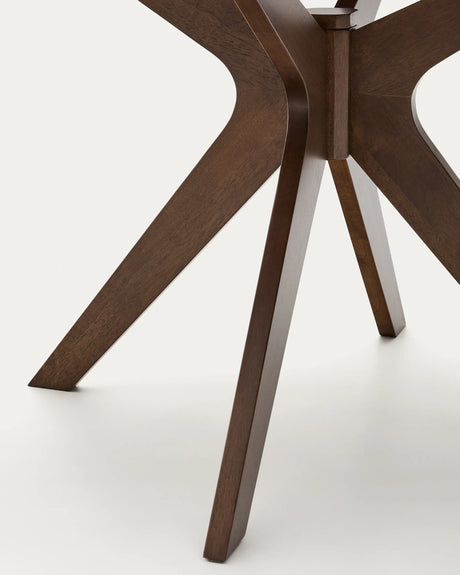Naanim runder Tisch aus Nussholzfurnier Ø 120 cm von Kave Home – Produktbild 8