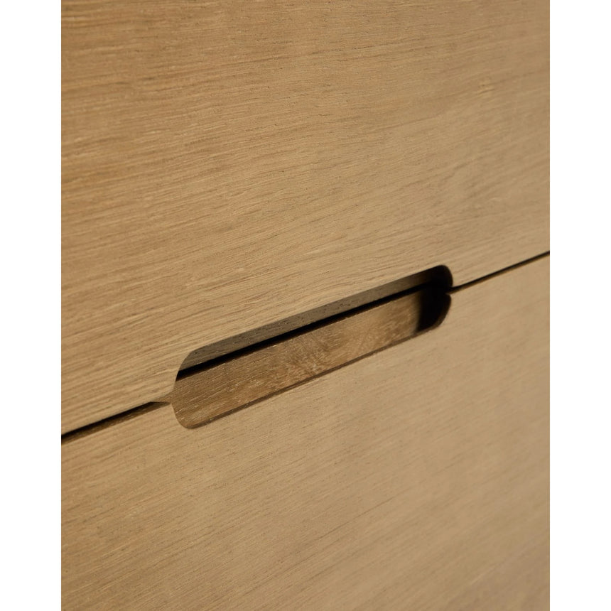 Nachttisch Arelida aus Furnier und massivem Eichenholz mit hellbraunem Finish 65 x 50 cm FSC Mix Credit von Kave Home – Bild 12