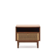 Nachttisch Elan aus Furnier und massivem Walnussholz mit Seil 51 x 45 cm FSC Mix Credit von Kave Home – Produktbild 7