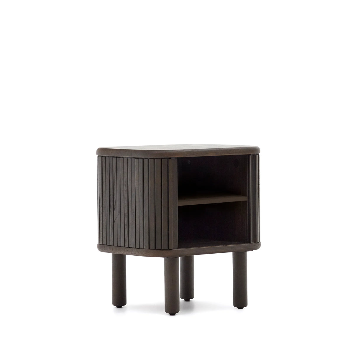 Nachttisch Mailen aus Eschenfurnier mit dunklem Finish 50 x 55 cm von Kave Home – Produktbild 14
