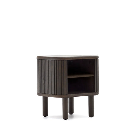 Nachttisch Mailen aus Eschenfurnier mit dunklem Finish 50 x 55 cm von Kave Home – Produktbild 14