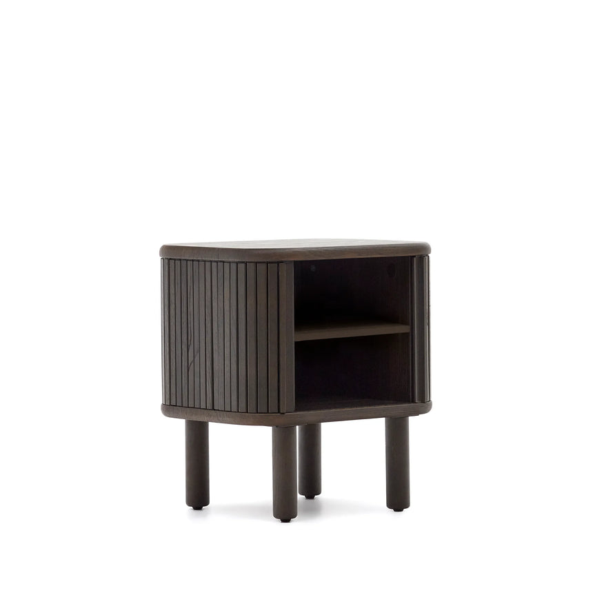 Nachttisch Mailen aus Eschenfurnier mit dunklem Finish 50 x 55 cm von Kave Home – Produktbild 14
