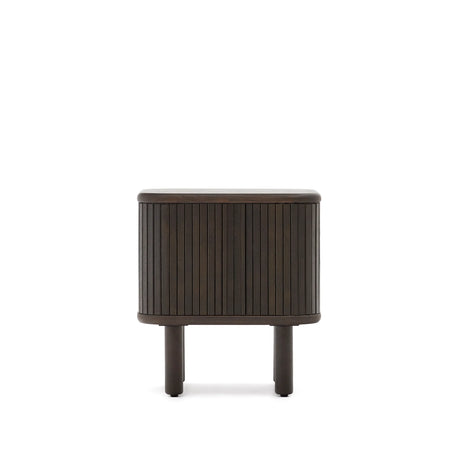 Nachttisch Mailen aus Eschenfurnier mit dunklem Finish 50 x 55 cm von Kave Home – Produktbild 9
