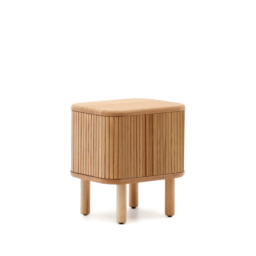 Nachttisch Mailen aus Eschenfurnier mit natürlichem Finish 50 x 55 cm von Kave Home – Produktbild 10