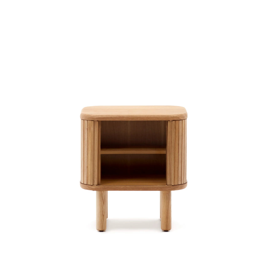 Nachttisch Mailen aus Eschenfurnier mit natürlichem Finish 50 x 55 cm von Kave Home – Produktbild 12
