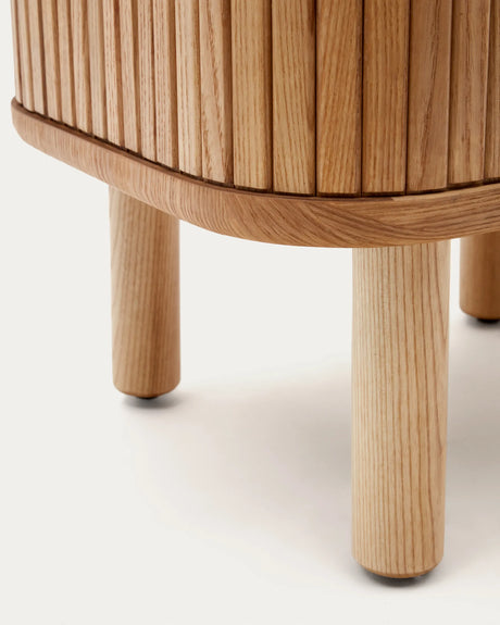 Nachttisch Mailen aus Eschenfurnier mit natürlichem Finish 50 x 55 cm von Kave Home – Produktbild 3
