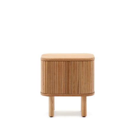 Nachttisch Mailen aus Eschenfurnier mit natürlichem Finish 50 x 55 cm von Kave Home – Produktbild 8
