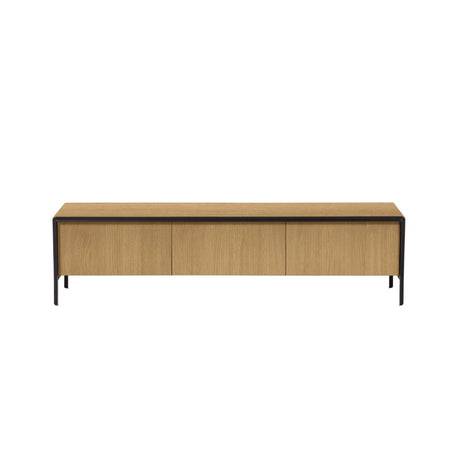 Nadyria TV-Schrank 3 Türen Eichenfurnier und Stahl mit schwarzem Finish 180 x 50 cm von Kave Home – Produktbild 6