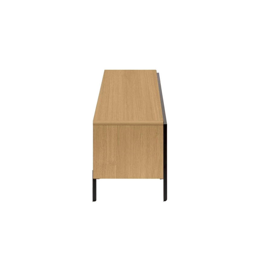 Nadyria TV-Schrank 3 Türen Eichenfurnier und Stahl mit schwarzem Finish 180 x 50 cm von Kave Home – Produktbild 7