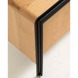 Nadyria TV-Schrank 3 Türen Eichenfurnier und Stahl mit schwarzem Finish 180 x 50 cm von Kave Home – Produktbild 8