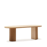 Nealy Tisch aus Eichenfurnier mit naturfarbenem Finish 200 x 100 cm  von Kave Home – Bild 1