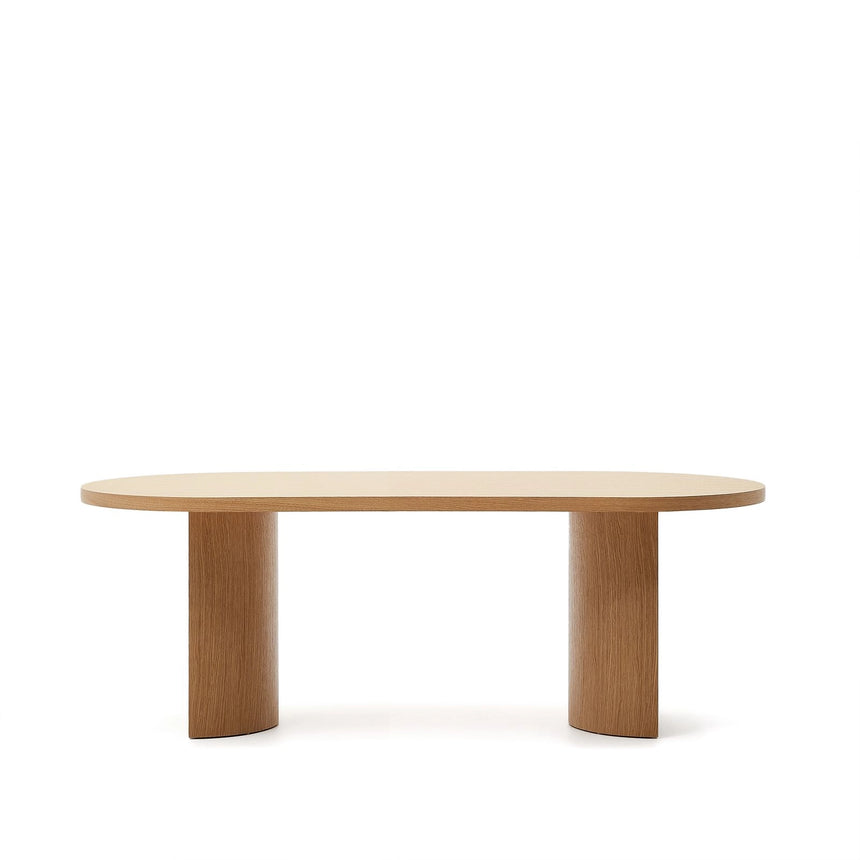 Nealy Tisch aus Eichenfurnier mit naturfarbenem Finish 200 x 100 cm  von Kave Home – Bild 10