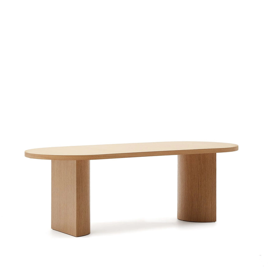 Nealy Tisch aus Eichenfurnier mit naturfarbenem Finish 200 x 100 cm  von Kave Home – Bild 8