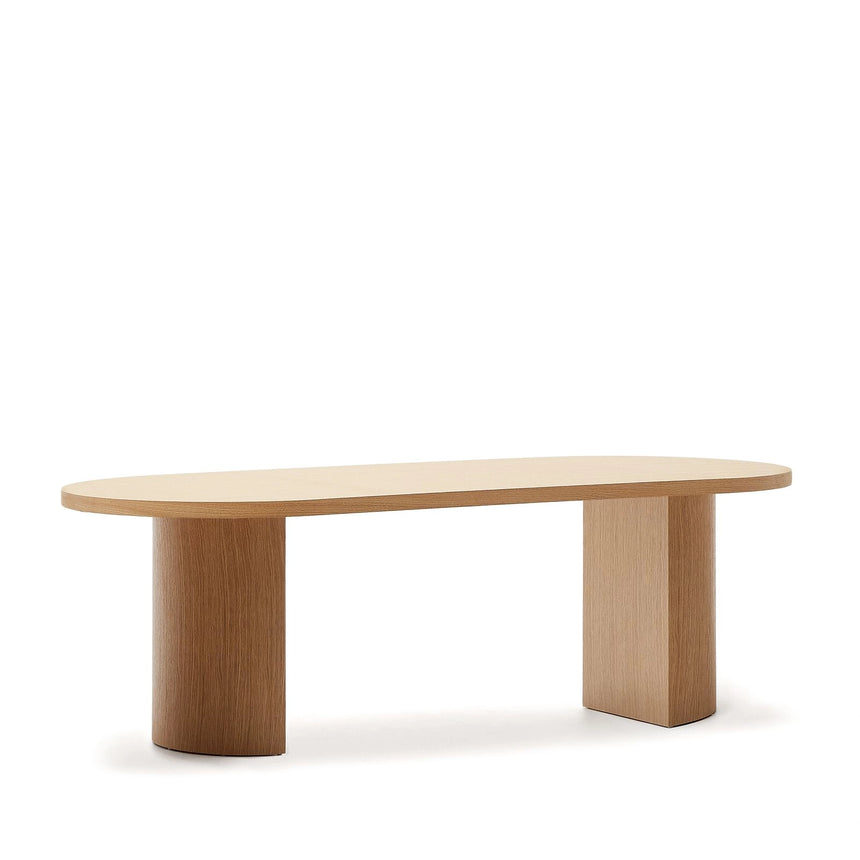 Nealy Tisch aus Eichenfurnier mit naturfarbenem Finish 240 x 100 cm  von Kave Home – Bild 1