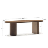 Nealy Tisch aus Nussbaumfurnier, Eichenfurnier oder MDF 240 x 100 cm von Kave Home – Bild 5