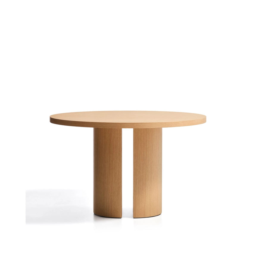 Nealy runder Tisch aus Eichenfurnier mit naturfarbenem Finish Ø 120 cm von Kave Home – Bild 1