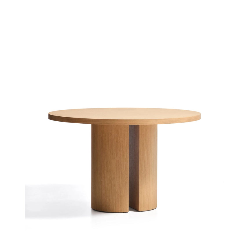 Nealy runder Tisch aus Eichenfurnier mit naturfarbenem Finish Ø 120 cm von Kave Home – Bild 3