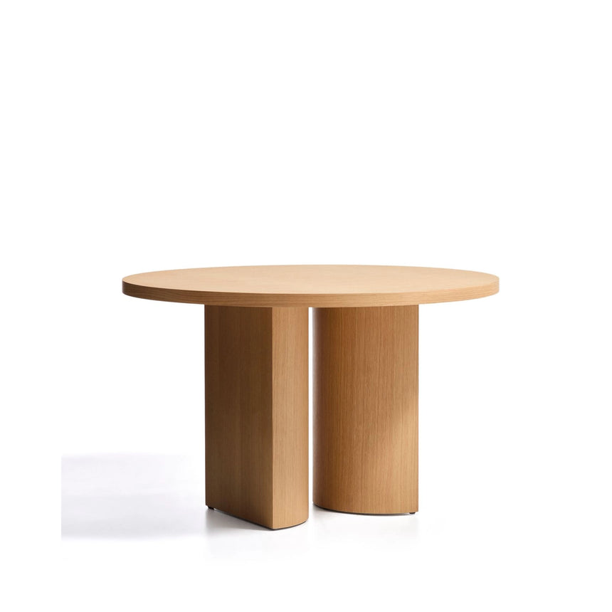 Nealy runder Tisch aus Eichenfurnier mit naturfarbenem Finish Ø 120 cm von Kave Home – Bild 4